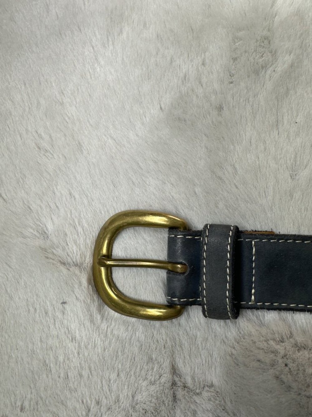 Vtg Gap Leather Belt Mens 32 Patch Sections Suede 70s Vibe Retro Boho - Picture 5 of 12